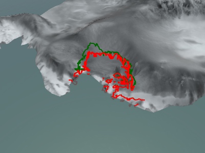 Preview of Slowdown in Antarctic Mass Loss from Solid Earth and Sea-Level Feedbacks simulation