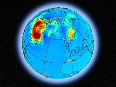 Preview of Glacial Isostatic Adjustment simulation